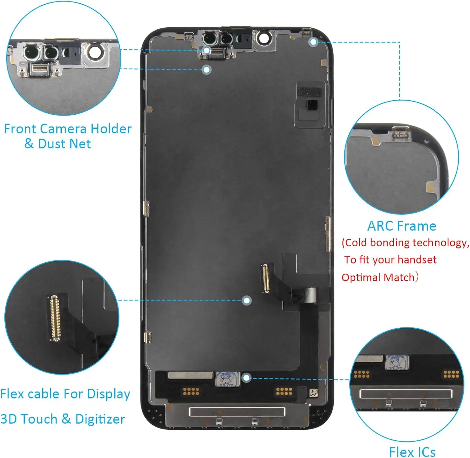 71U1YN+Kg5L._AC_SL1500_ Soft OLED Display Assembly For iPhone 14 - Image 5