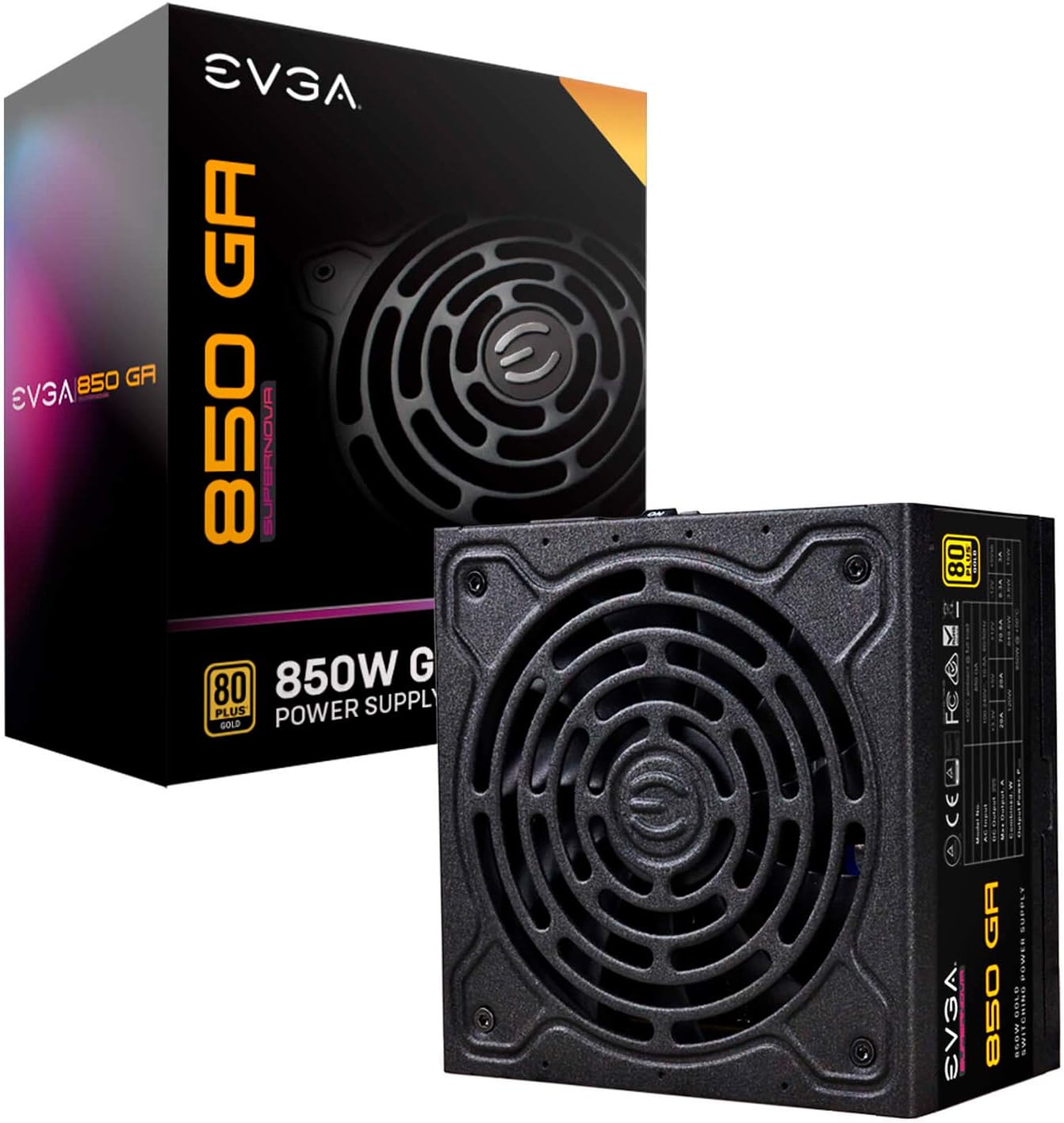71qwB8c82gL._AC_SL1500_ EVGA SuperNOVA 850 Ga, 80 Plus Gold 850W Fully Modular Power Supply - Image 1
