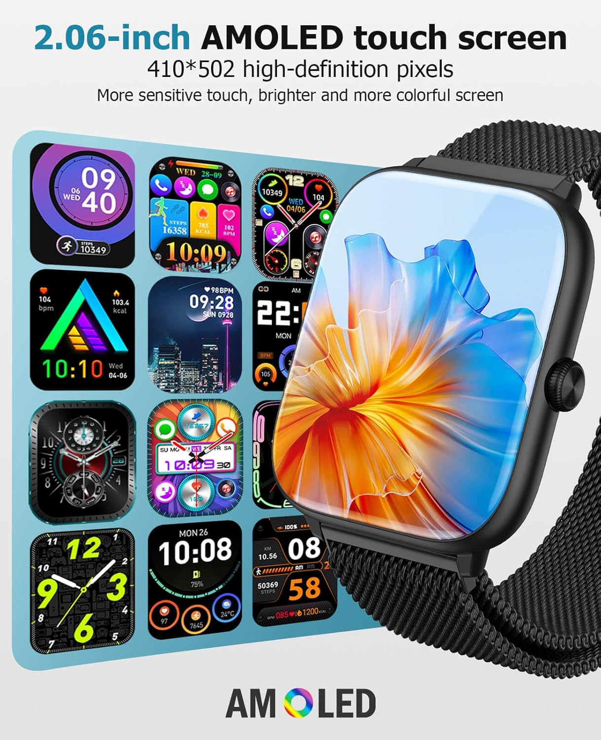 712YtpxsFFL._AC_SL1500_ Smart Watch for Men with Blood Pressure Monitor - Image 2