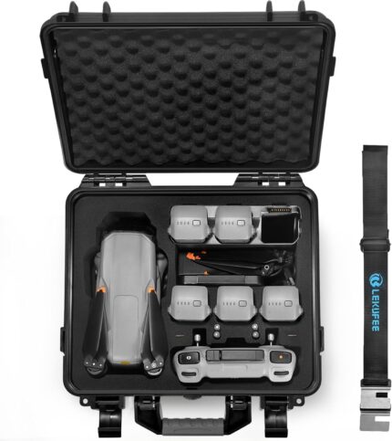 Lekufee Waterproof Hard Case for DJI Air 3S/3 (Case Only)