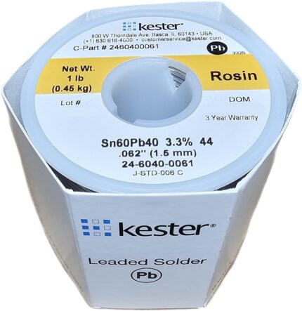 Kester 44 Rosin Core Solder Wire – 1 lb Spool