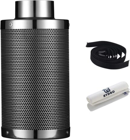 4-Inch Carbon Filter for Grow Tents with Australian Activated Charcoal – 210 CFM