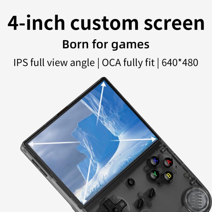 RG40XX V Retro Handheld Game Console - Transparent Black - Image 3