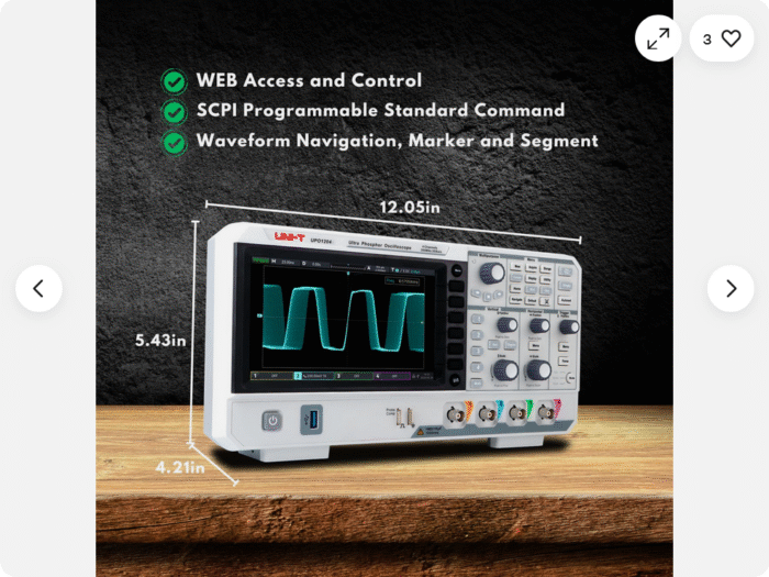 UNI-T UPO1104 Ultra Phosphor Digital Oscilloscope - Image 4