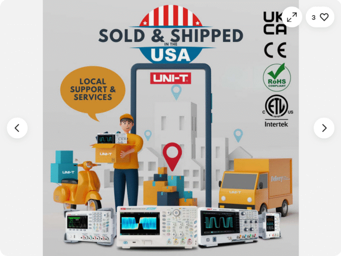 UNI-T UPO1104 Ultra Phosphor Digital Oscilloscope - Image 3