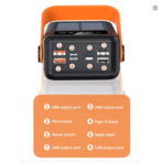 100000mAh Solar Power Bank – Fast Charging with Built-in Cables & LED Light - Image 2