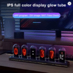 RGB Nixie Tube Clock – LED Glow with IPS Color Screen - Image 5