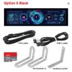 8.8 Inch IPS USB Secondary Screen with Type-C PH Interface – Turing Smart Monitor for CPU, GPU & RAM Monitoring Using TURZX Software - Image 3