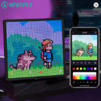 LED Pixel Display 64x64 RGB LED Matrix Panel – Programmable Pixel Art Display with Bluetooth APP Control