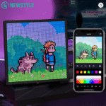 LED Pixel Display 64x64 RGB LED Matrix Panel – Programmable Pixel Art Display with Bluetooth APP Control