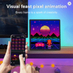 LED Pixel Display 64x64 RGB LED Matrix Panel – Programmable Pixel Art Display with Bluetooth APP Control - Image 3