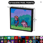 LED Pixel Display 64x64 RGB LED Matrix Panel – Programmable Pixel Art Display with Bluetooth APP Control - Image 2