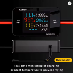 KWS-DC26 DC 8-80V Color LCD Voltmeter Ammeter Power Meter & Battery Charging Monitor - Image 3