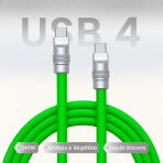 Liquid Silicone USB4 40Gbps USB-C to USB-C Cable