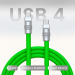 Liquid Silicone USB4 40Gbps USB-C to USB-C Cable